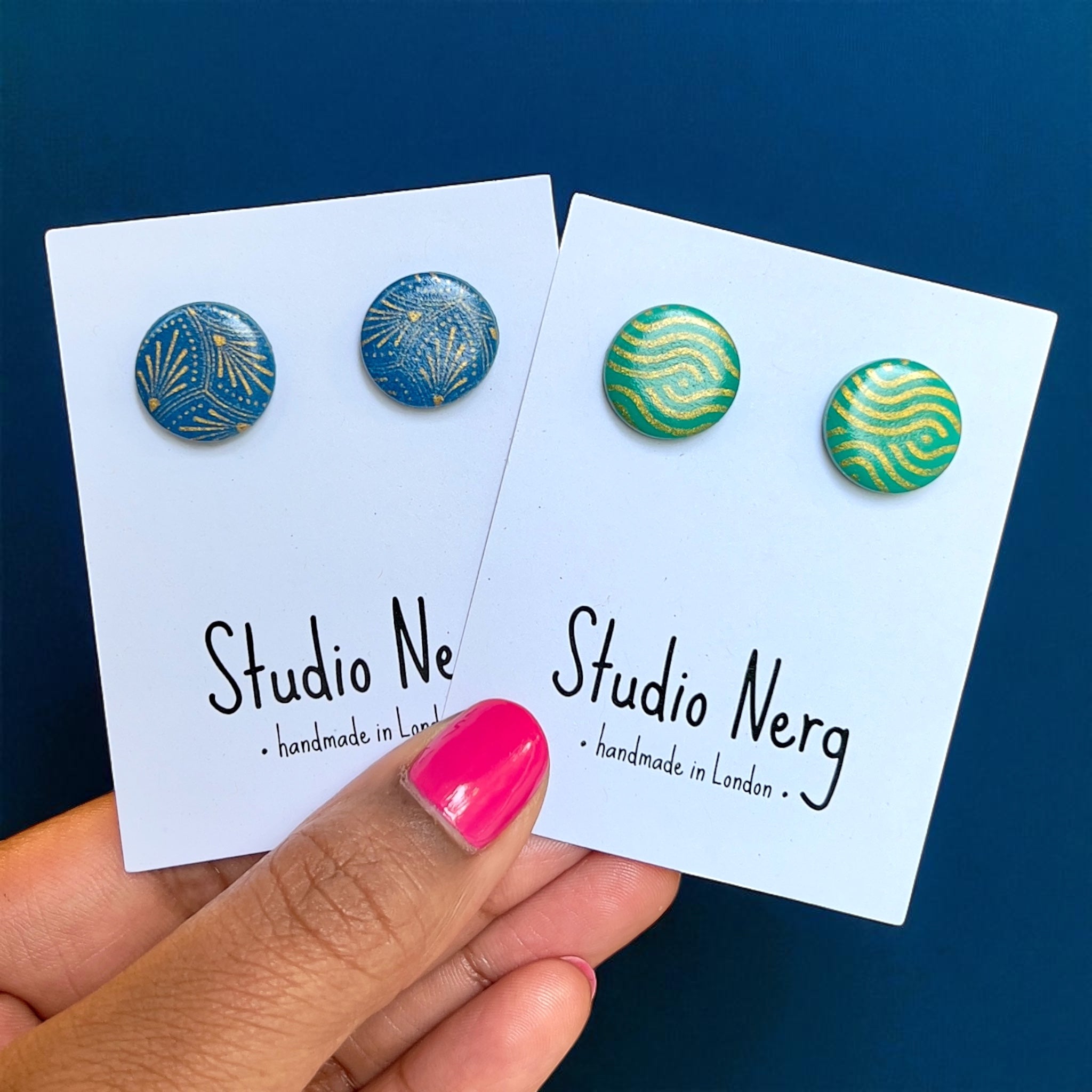 Art Deco Print Studs