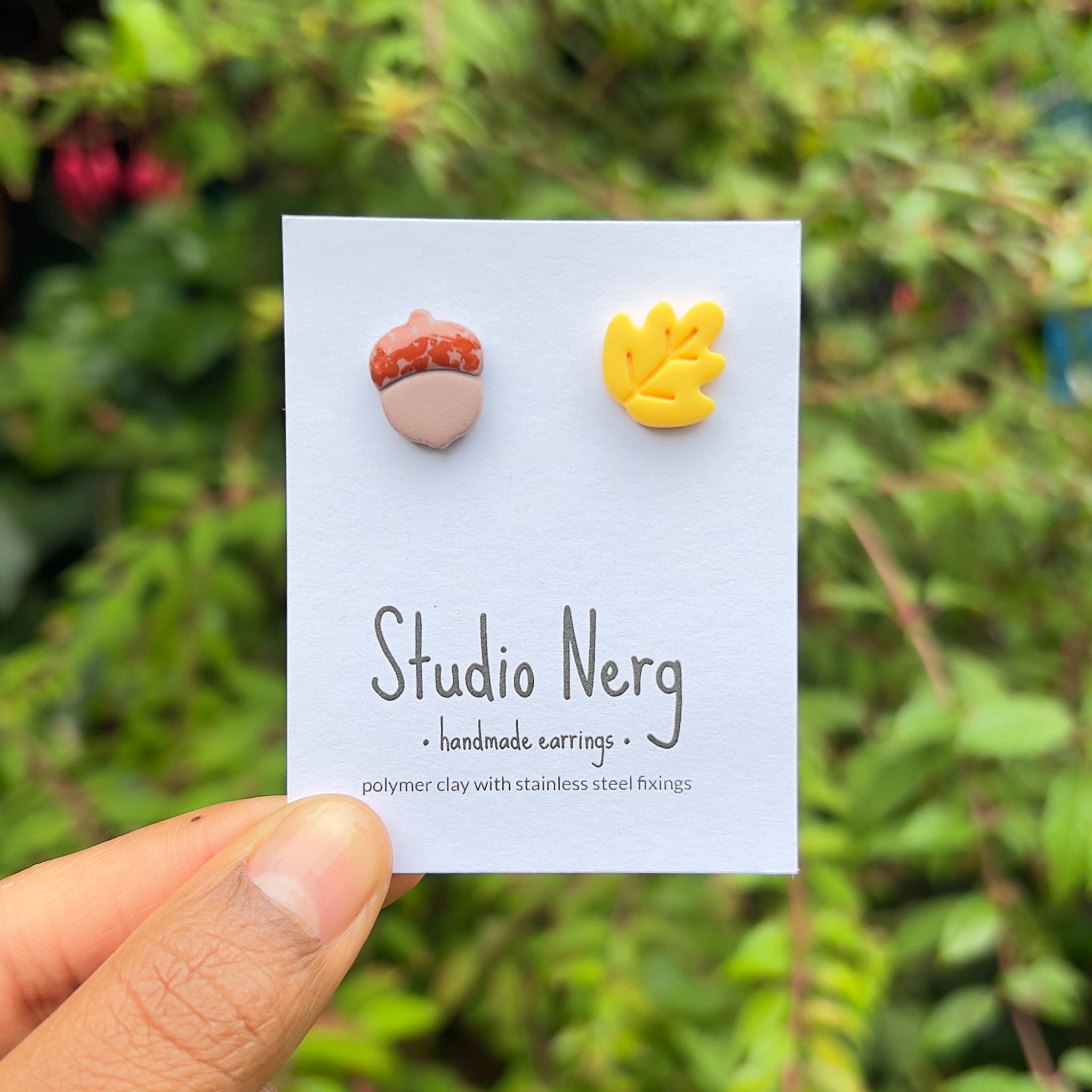 Oak Leaf & Acorn Studs