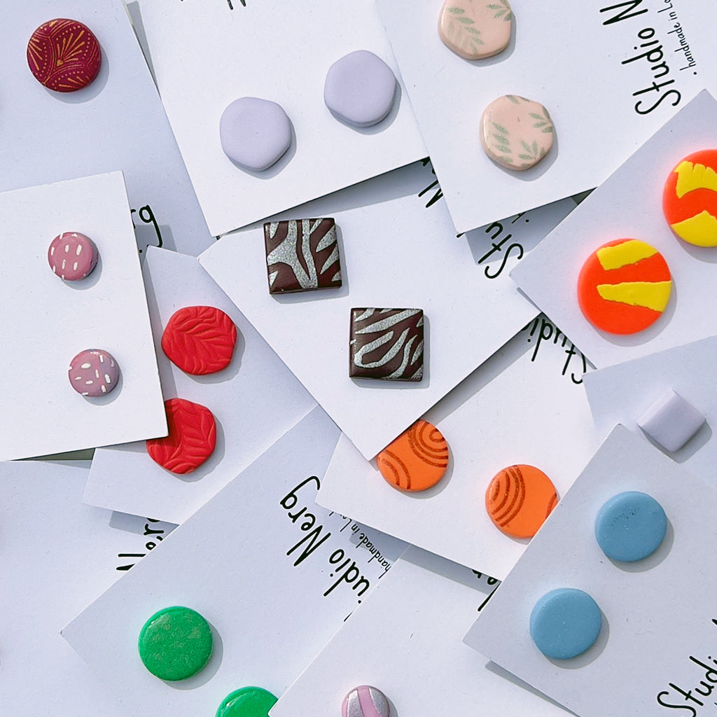 Polymer Clay Studs on Offer