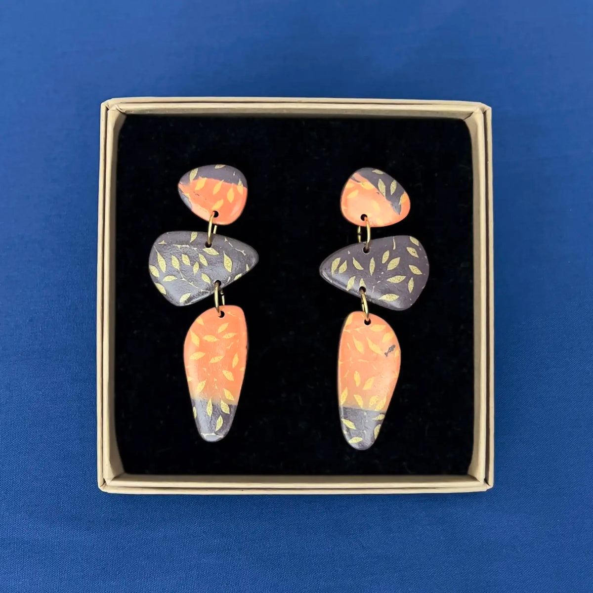 Gilded Orchard No. 01  – Abstract Pebble Drops