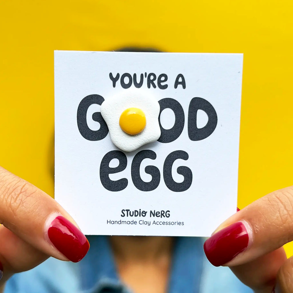 "You’re a Good Egg" Fried Egg Mini Pin