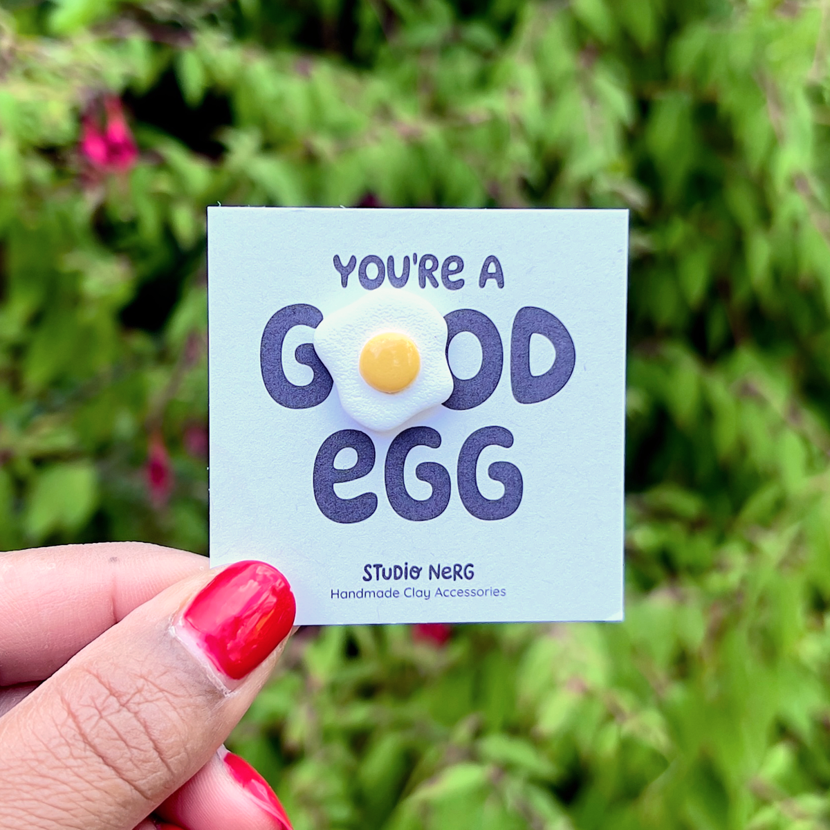 "You’re a Good Egg" Fried Egg Mini Pin