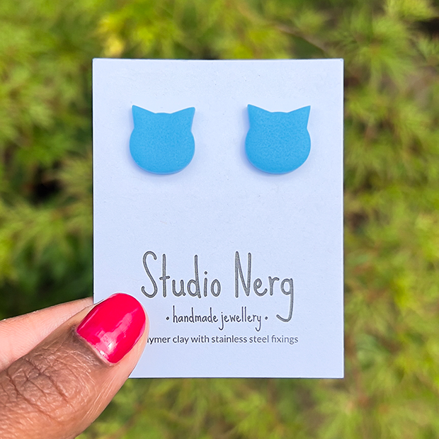 Colourful Cat Studs