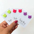 Colourful Cat Studs
