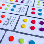 Small Colourful Studs Set | Linear Pattern