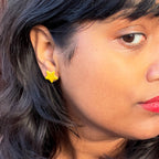 Holographic Glitter Star Studs | Gold or Silver